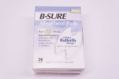 Birchwood 147031224 B-Sure Absorbent Pads - Box of 24